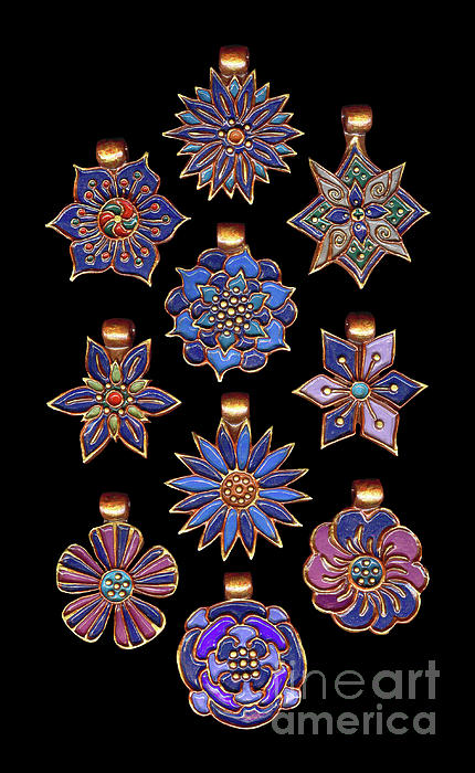 The Exalted Beauty Empress Medallions. Midnight by Amy E Fraser The Exalted Beauty Empress Medallions. Midnight by Amy E Fraser